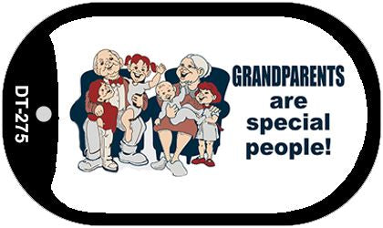 Grandparents Are Special Novelty Metal Dog Tag Necklace DT-275