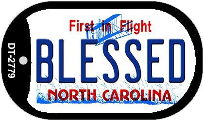Blessed North Carolina Novelty Metal Dog Tag Necklace DT-2779