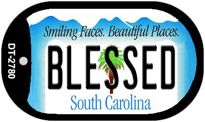 Blessed South Carolina Novelty Metal Dog Tag Necklace DT-2780