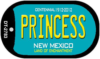 Princess Teal New Mexico Novelty Metal Dog Tag Necklace DT-2783
