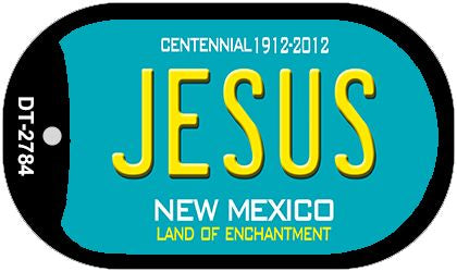Jesus Teal New Mexico Novelty Metal Dog Tag Necklace DT-2784