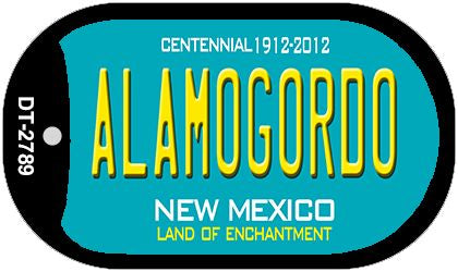 Alamogordo Teal New Mexico Novelty Metal Dog Tag Necklace DT-2789