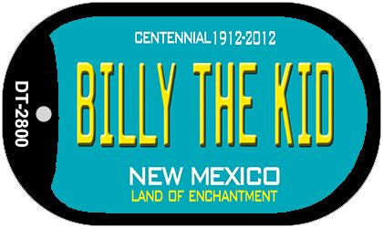 Billy The Kid Teal New Mexico Novelty Metal Dog Tag Necklace DT-2800