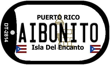 Aibonito Puerto Rico Metal Novelty Dog Tag Necklace DT-2814