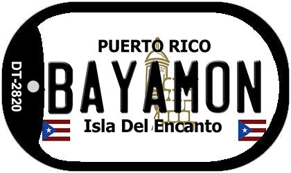 Bayamon Puerto Rico Metal Novelty Dog Tag Necklace DT-2820