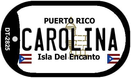 Carolina Puerto Rico Metal Novelty Dog Tag Necklace DT-2825