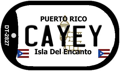 Cayey Puerto Rico Metal Novelty Dog Tag Necklace DT-2827
