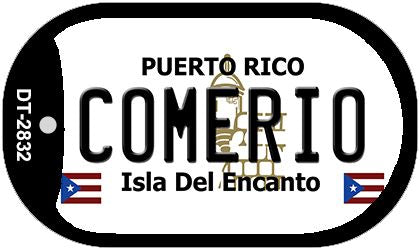 Comerio Puerto Rico Metal Novelty Dog Tag Necklace DT-2832