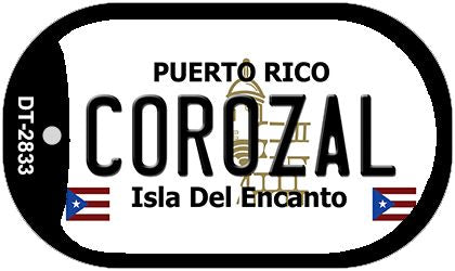 Corozal Puerto Rico Metal Novelty Dog Tag Necklace DT-2833