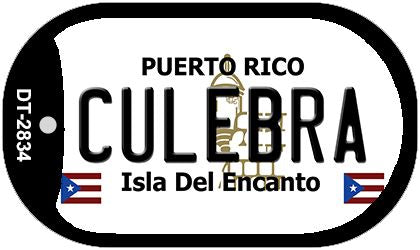 Culebra Puerto Rico Metal Novelty Dog Tag Necklace DT-2834