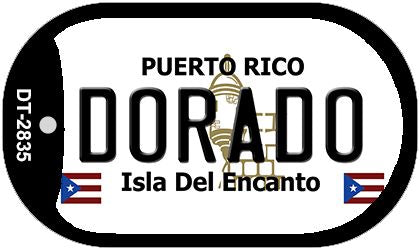 Dorado Puerto Rico Metal Novelty Dog Tag Necklace DT-2835