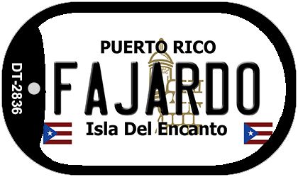 Fajardo Puerto Rico Metal Novelty Dog Tag Necklace DT-2836