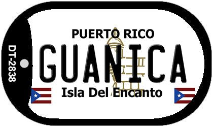 Guanica Puerto Rico Metal Novelty Dog Tag Necklace DT-2838