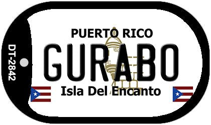 Gurabo Puerto Rico Metal Novelty Dog Tag Necklace DT-2842