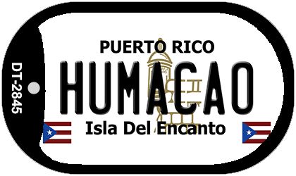 Humacao Puerto Rico Metal Novelty Dog Tag Necklace DT-2845