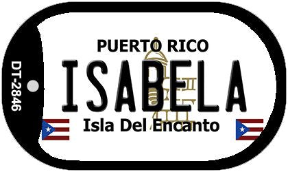 Isabela Puerto Rico Metal Novelty Dog Tag Necklace DT-2846