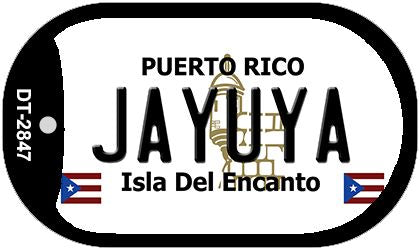Jayuya Puerto Rico Metal Novelty Dog Tag Necklace DT-2847