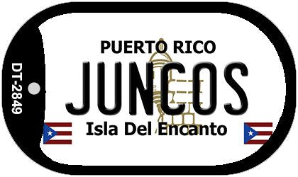 Juncos Puerto Rico Metal Novelty Dog Tag Necklace DT-2849