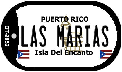 Las Marias Puerto Rico Metal Novelty Dog Tag Necklace DT-2852