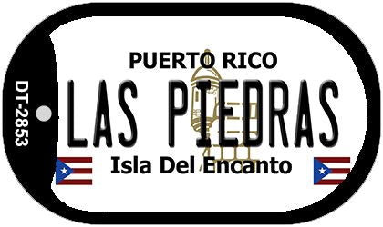 Las Piedras Puerto Rico Metal Novelty Dog Tag Necklace DT-2853