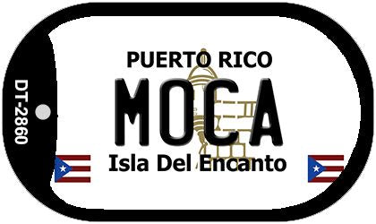 Moca Puerto Rico Metal Novelty Dog Tag Necklace DT-2860