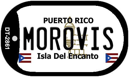 Morovis Puerto Rico Metal Novelty Dog Tag Necklace DT-2861