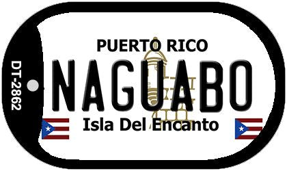 Naguabo Puerto Rico Metal Novelty Dog Tag Necklace DT-2862