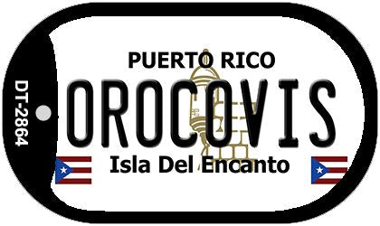 Orocovis Puerto Rico Metal Novelty Dog Tag Necklace DT-2864