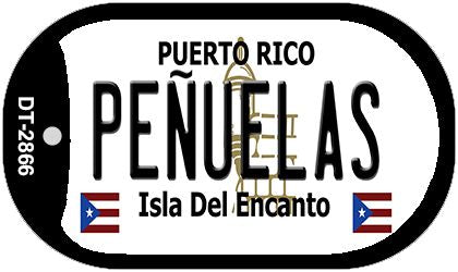 Penuelas Puerto Rico Metal Novelty Dog Tag Necklace DT-2866