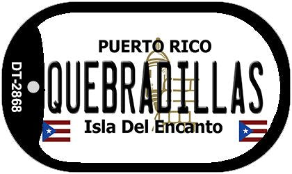 Quebradillas Puerto Rico Metal Novelty Dog Tag Necklace DT-2868
