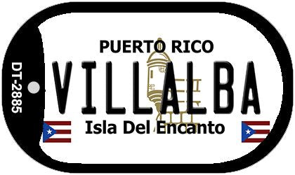 Villalba Puerto Rico Metal Novelty Dog Tag Necklace DT-2885