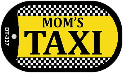 Mom's Taxi Novelty Metal Dog Tag Necklace DT-337