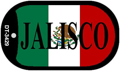 Jalisco Mexico Flag Metal Novelty Dog Tag Necklace DT-3429