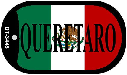 Queretaro Mexico Flag Metal Novelty Dog Tag Necklace DT-3445