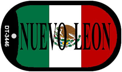 Nuevo Leon Mexico Flag Metal Novelty Dog Tag Necklace DT-3446