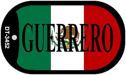 Guerrero Mexico Flag Metal Novelty Dog Tag Necklace DT-3452