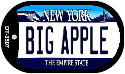 Big Apple New York Novelty Metal Dog Tag Necklace DT-3507