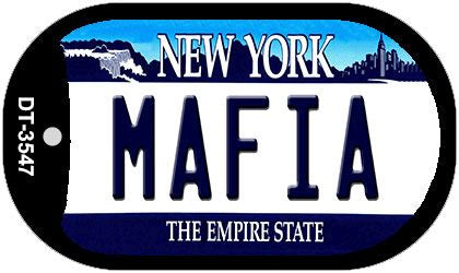 Mafia New York Novelty Metal Dog Tag Necklace DT-3547