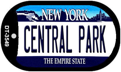 Central Park New York Novelty Metal Dog Tag Necklace DT-3549