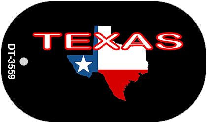 Texas State Flag Metal Novelty Dog Tag Necklace DT-3559