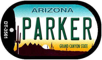 Parker Arizona Novelty Metal Dog Tag Necklace DT-3561