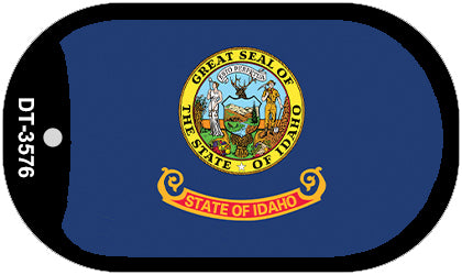 Idaho State Flag Metal Novelty Dog Tag Necklace DT-3576