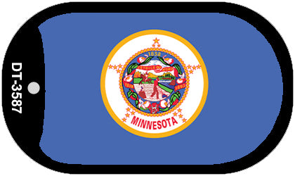 Minnesota State Flag Metal Novelty Dog Tag Necklace DT-3587