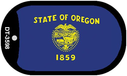 Oregon State Flag Metal Novelty Dog Tag Necklace DT-3598