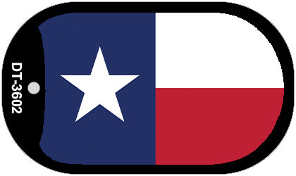 Texas State Flag Metal Novelty Dog Tag Necklace DT-3602