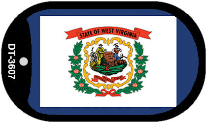 West Virginia State Flag Metal Novelty Dog Tag Necklace DT-3607