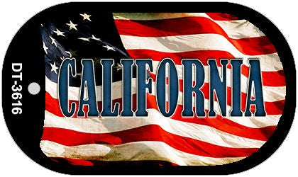 California Metal Novelty Dog Tag Necklace DT-3616