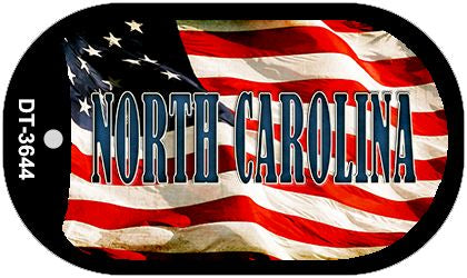 North Carolina Metal Novelty Dog Tag Necklace DT-3644
