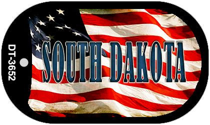 South Dakota Metal Novelty Dog Tag Necklace DT-3652