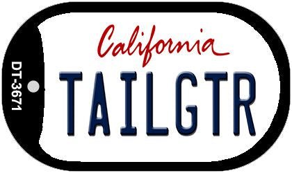 Tailgtr California Novelty Metal Dog Tag Necklace DT-3671